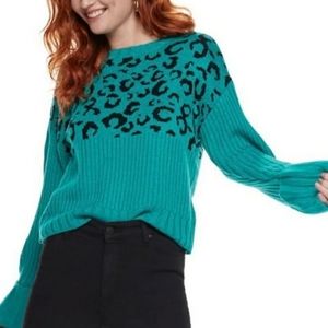Leopard print sweater